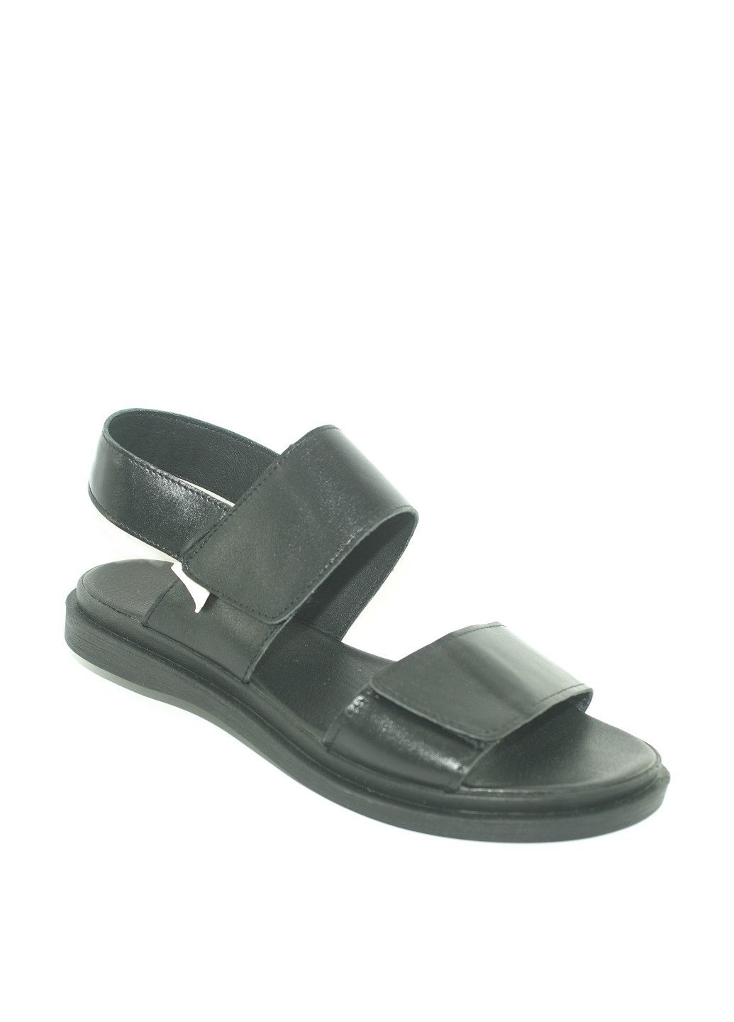 Черные босоножки Mila на липучке