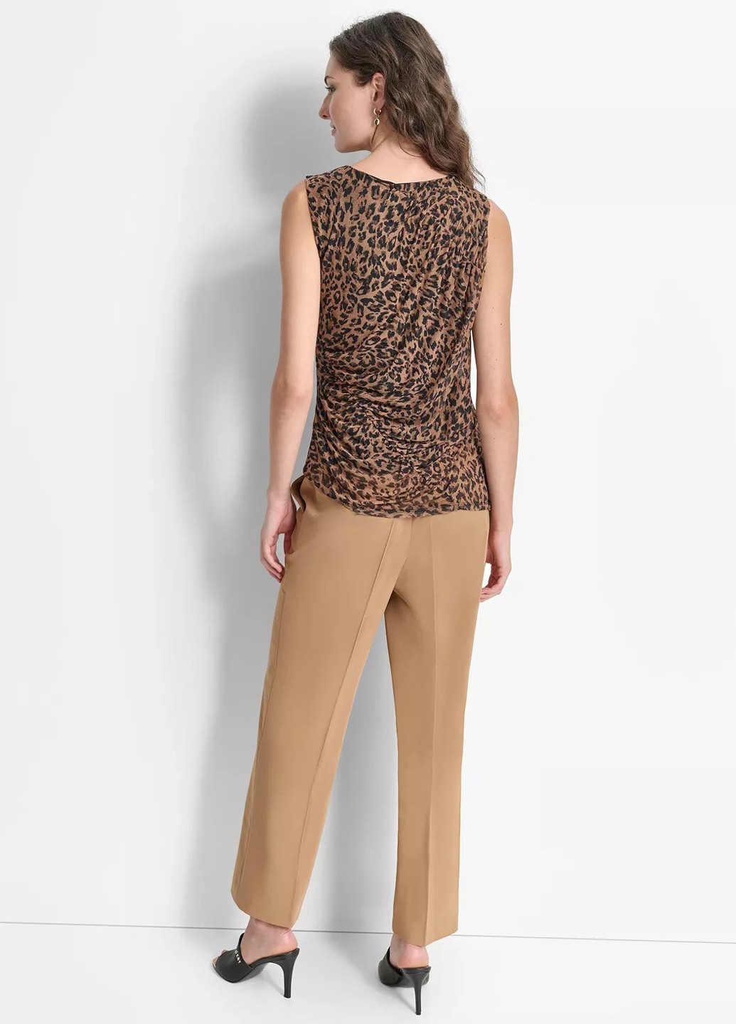 Коричнева блуза DKNY