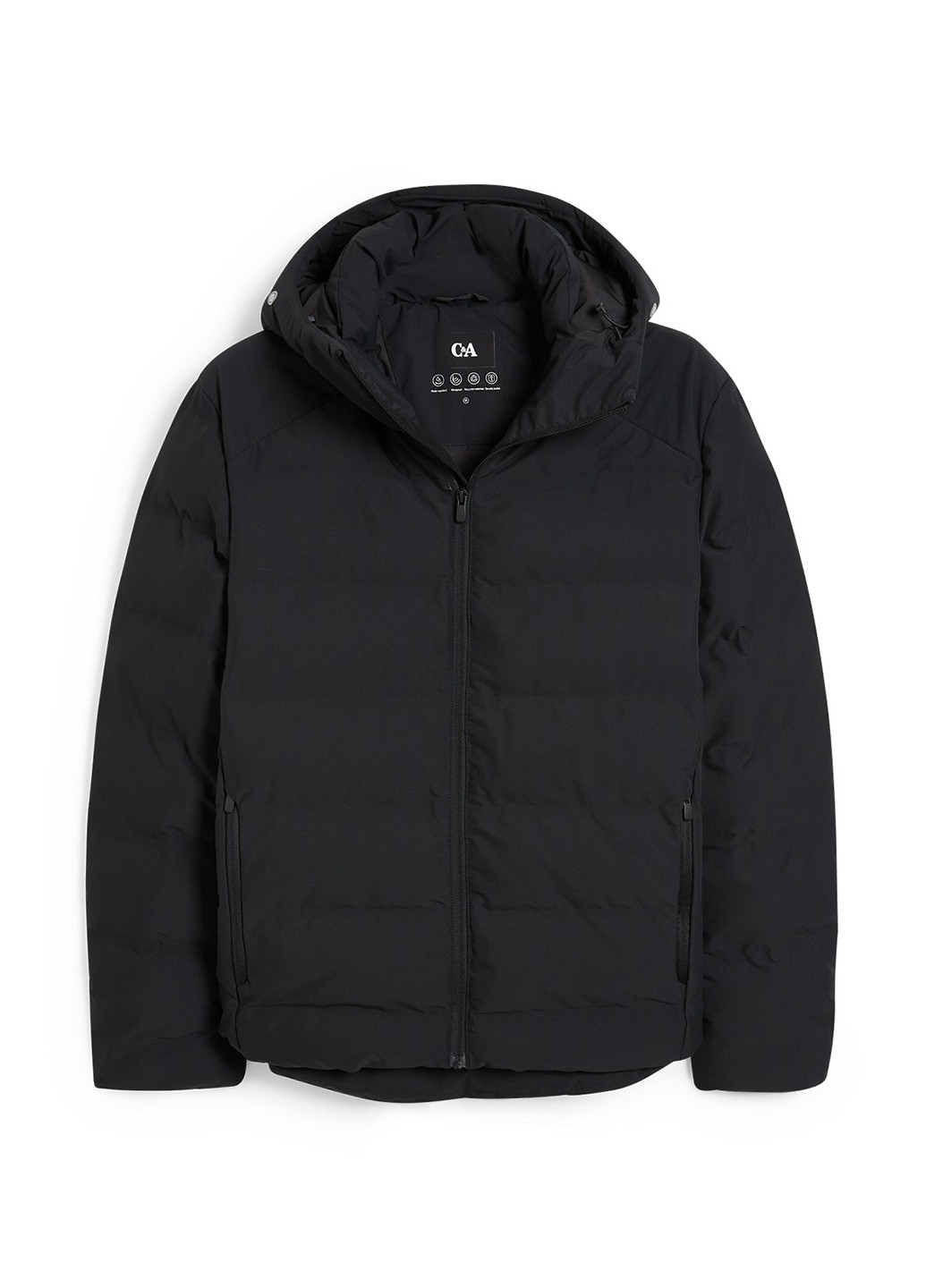 Чорна демісезонна куртка C&A