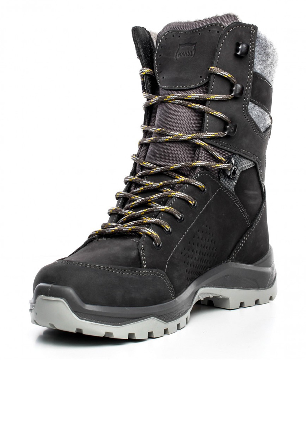 Коричневые зимние ботинки берцы Manul