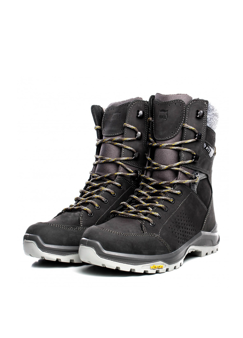 Коричневые зимние ботинки берцы Manul