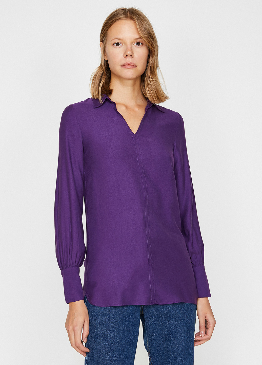 Фиолетовая блуза KOTON