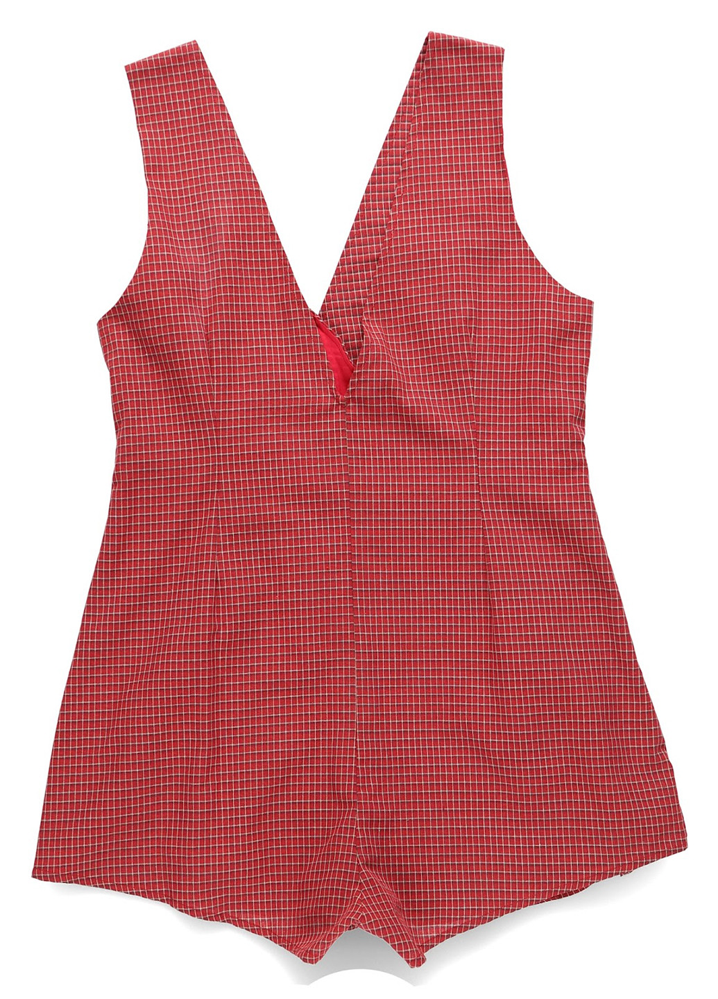 Комбінезон Honey Punch комбінезон-шорти клітинка червоний кежуал бавовна