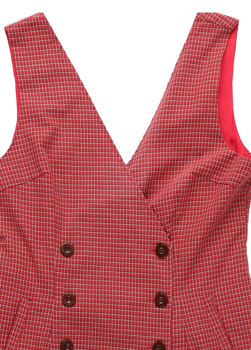 Комбінезон Honey Punch комбінезон-шорти клітинка червоний кежуал бавовна