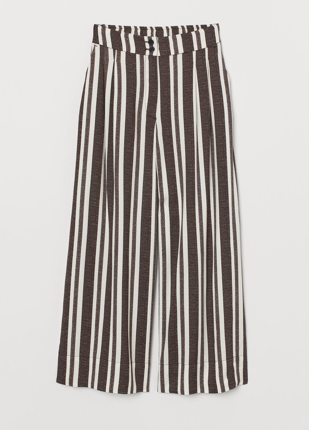 Темно-коричневые летние брюки H&M