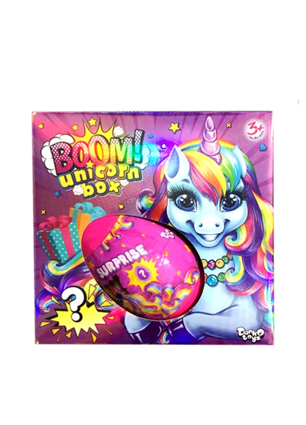 Ігровий набір "Boom! Unicorn Box" (12 пр.), 18.5х18.5х4 см Danko Toys (238667515)