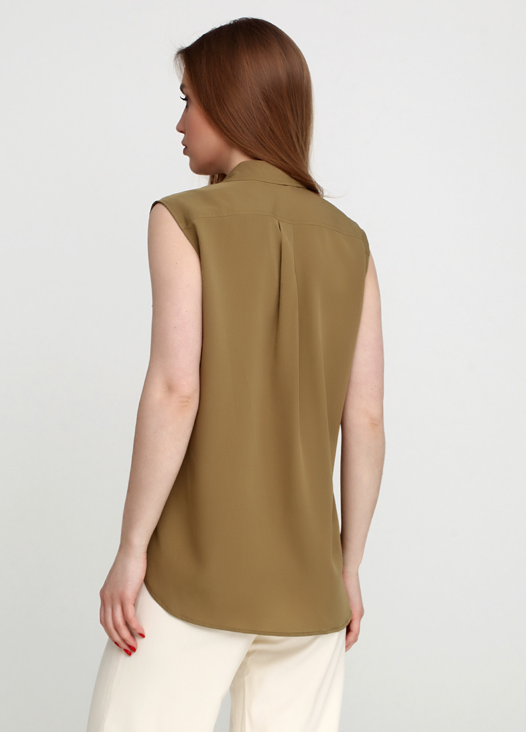 Оливковая летняя блуза Ralph Lauren