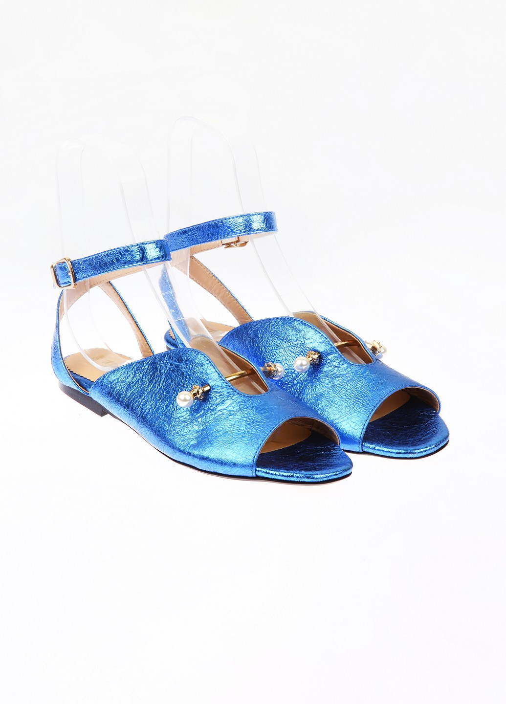 Синие босоножки Kluchini