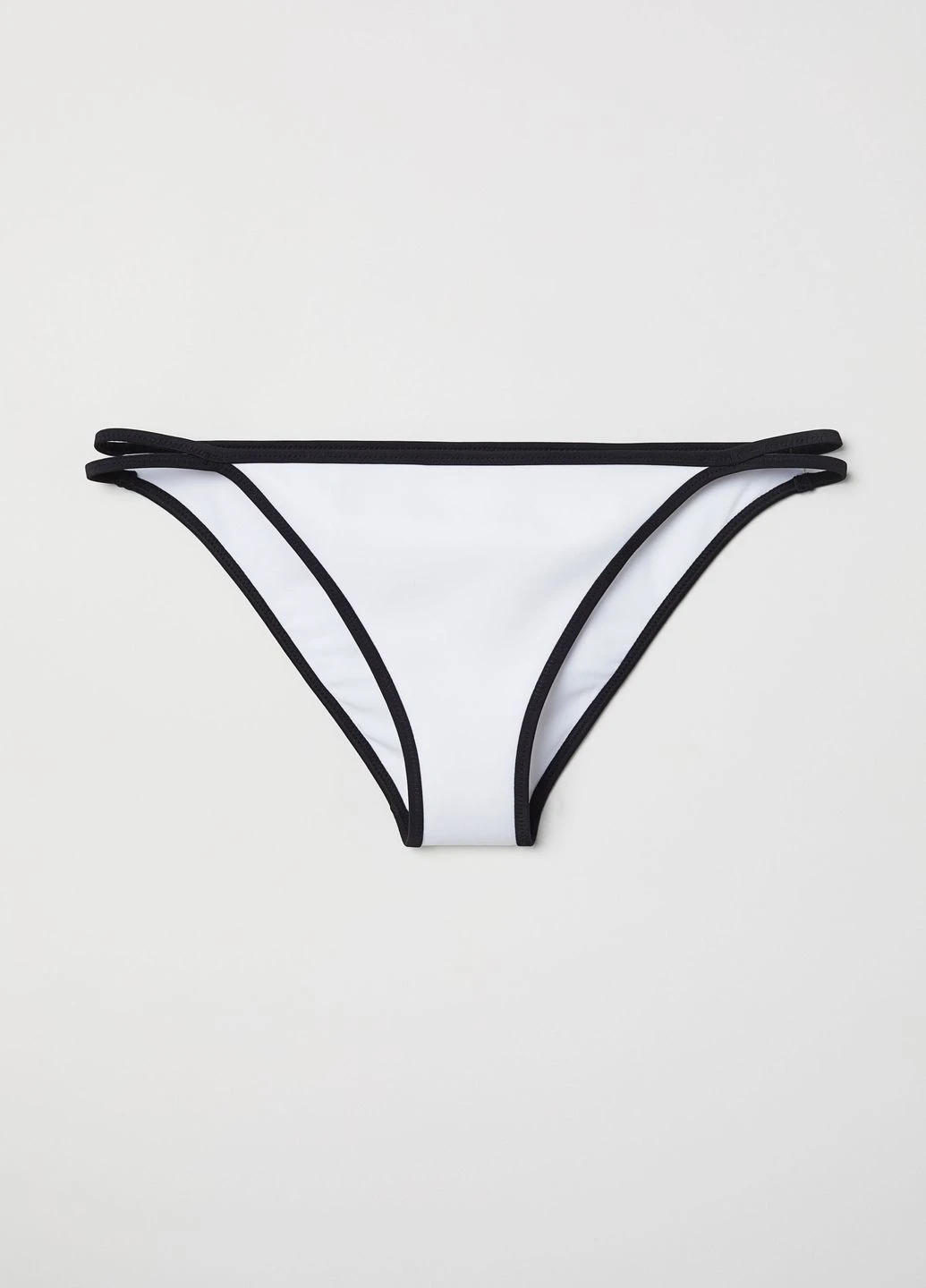 Белые купальные трусики-плавки однотонные H&M