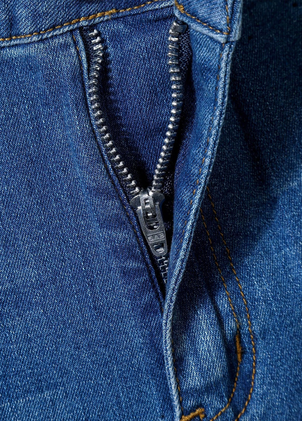 Синие демисезонные слим джинсы SHEIN