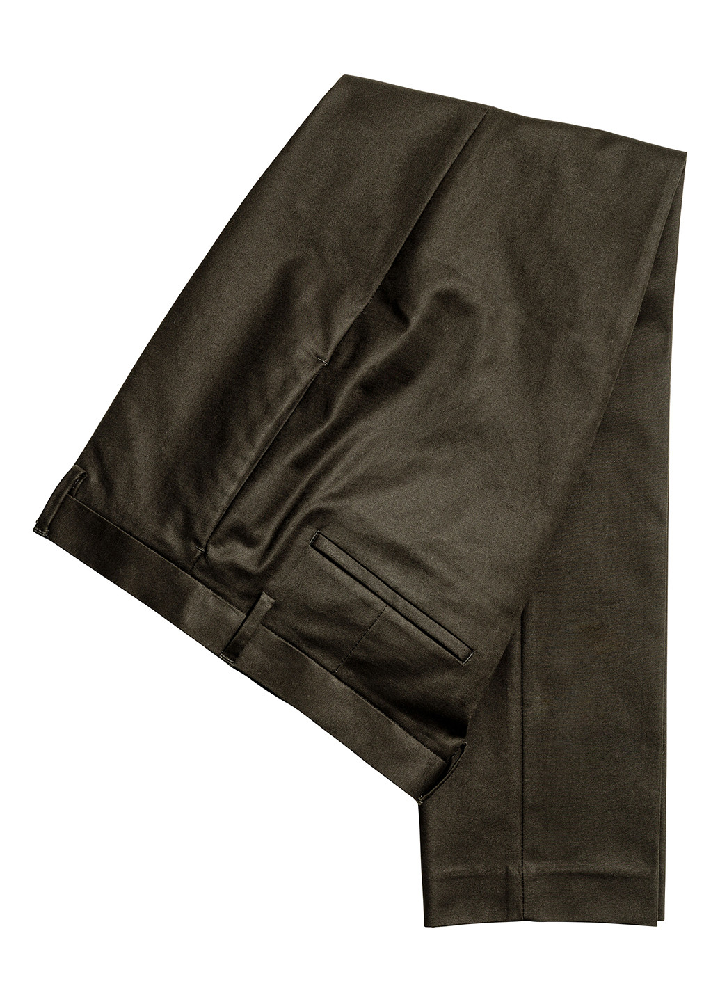 Хаки кэжуал демисезонные классические брюки H&M