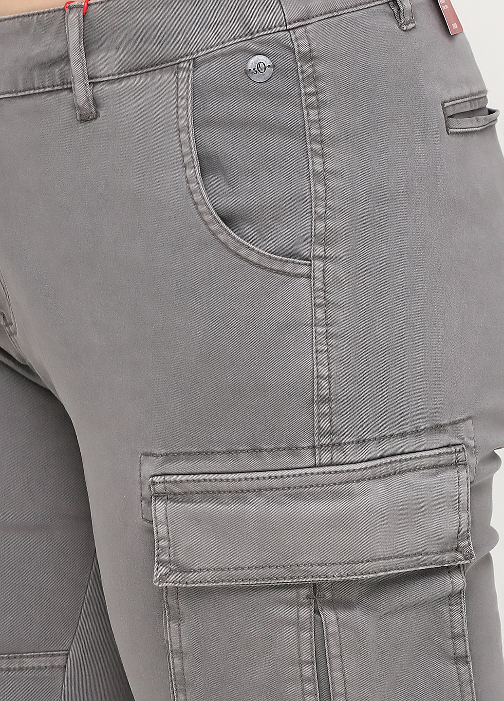 Серые кэжуал демисезонные карго брюки S.Oliver