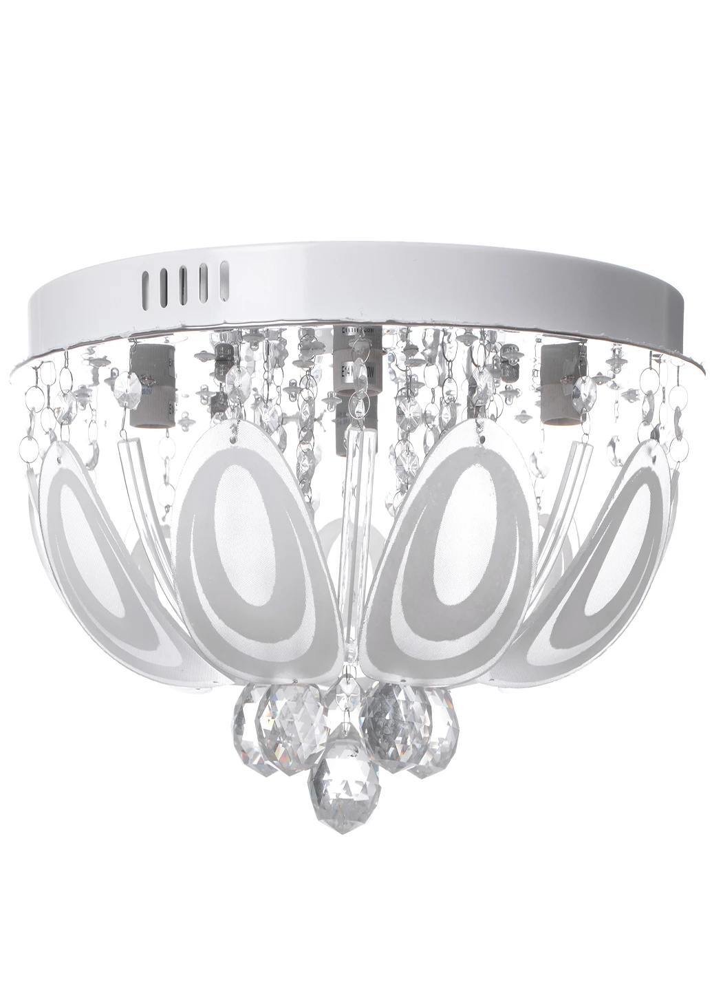 Люстра стельова торт з підсвічуванням велика розумна BCL-652S/4 E14 + LED RGB Brille (251290917)