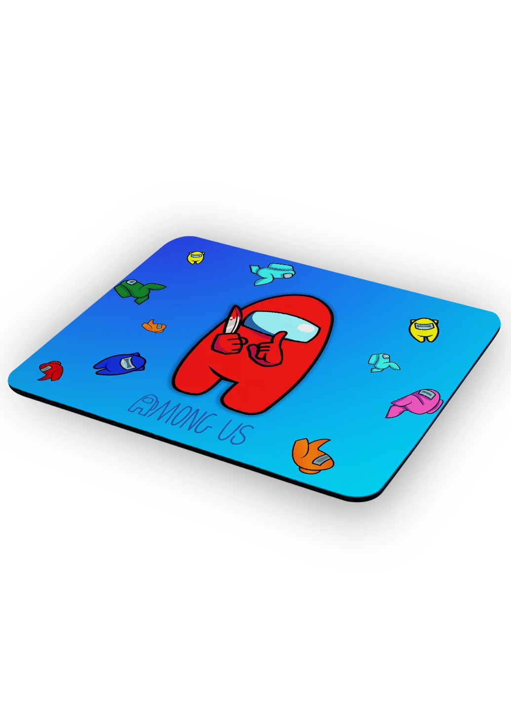 Коврик для мышки Амонг Ас Красный (Among Us Red) (25108-2417) 29х21 см MobiPrint (224437182)