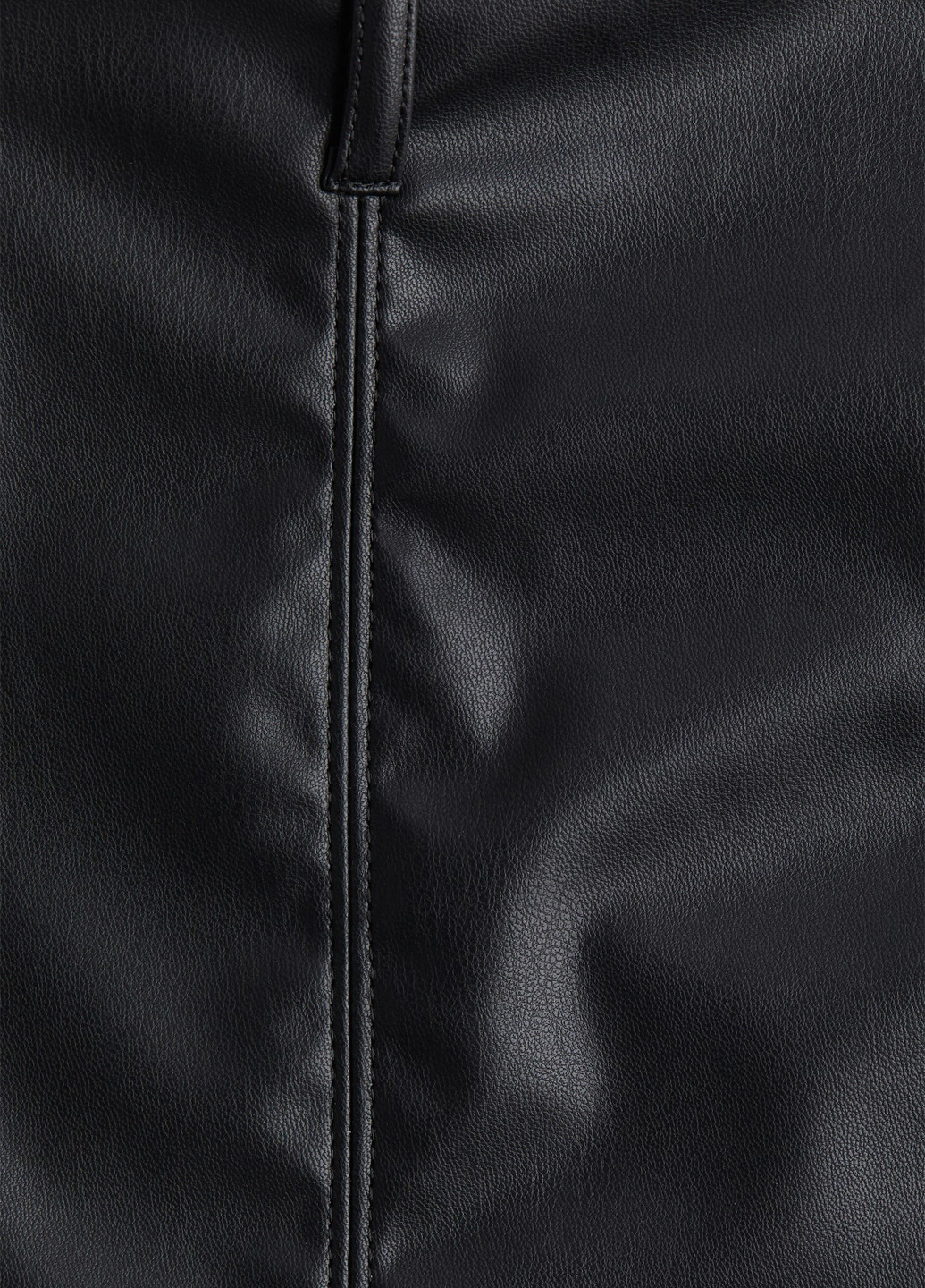 Черная кэжуал однотонная юбка H&M а-силуэта (трапеция)