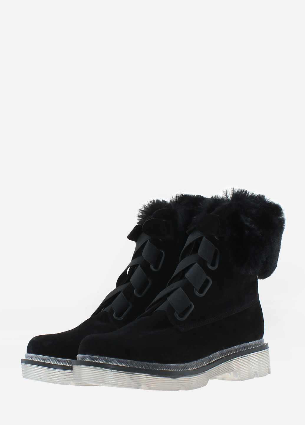 Зимние ботинки rd608-11 черный Dalis из натуральной замши