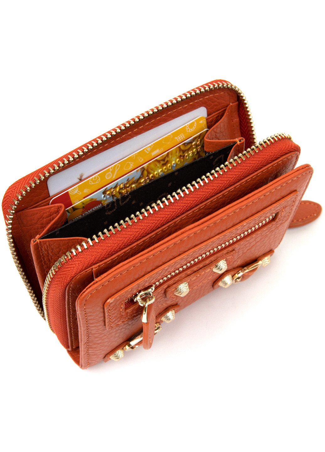Жіночий шкіряний гаманець 9,5х12,3х3 см Guxilai (242189313)