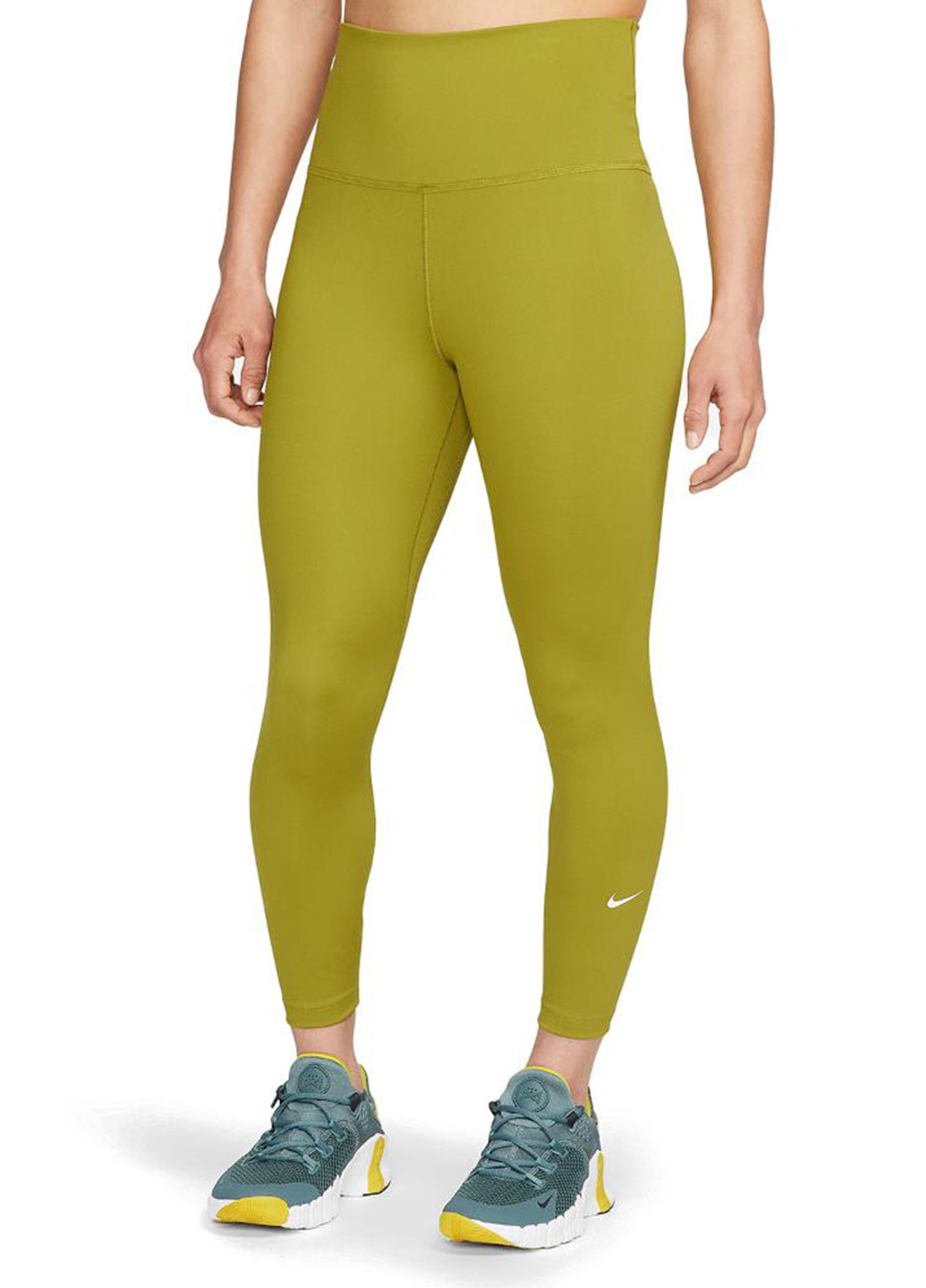 Оливковые демисезонные леггинсы dm7276-390 Nike