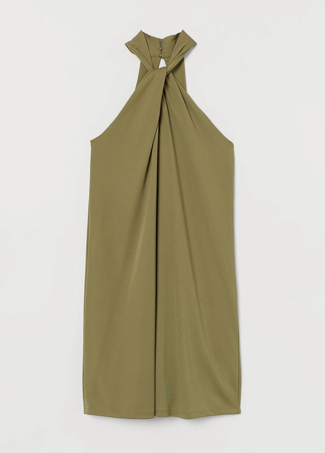 Оливкова (хакі) кежуал сукня H&M однотонна