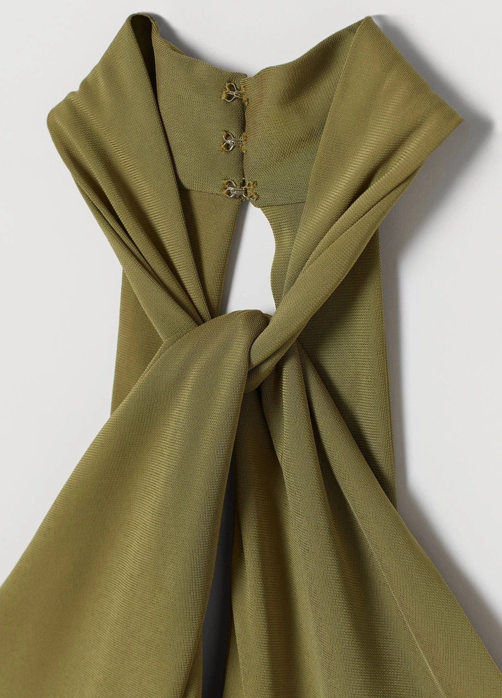 Оливкова (хакі) кежуал сукня H&M однотонна