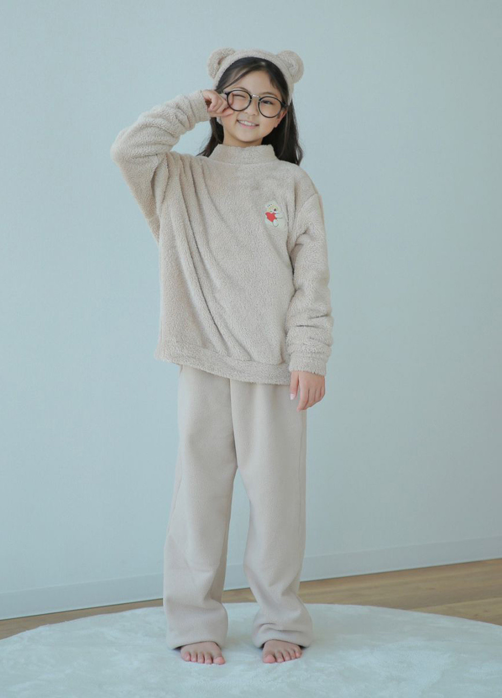 Бежева всесезон піжама (світшоти, брюки) світшот + брюки Uniqlo