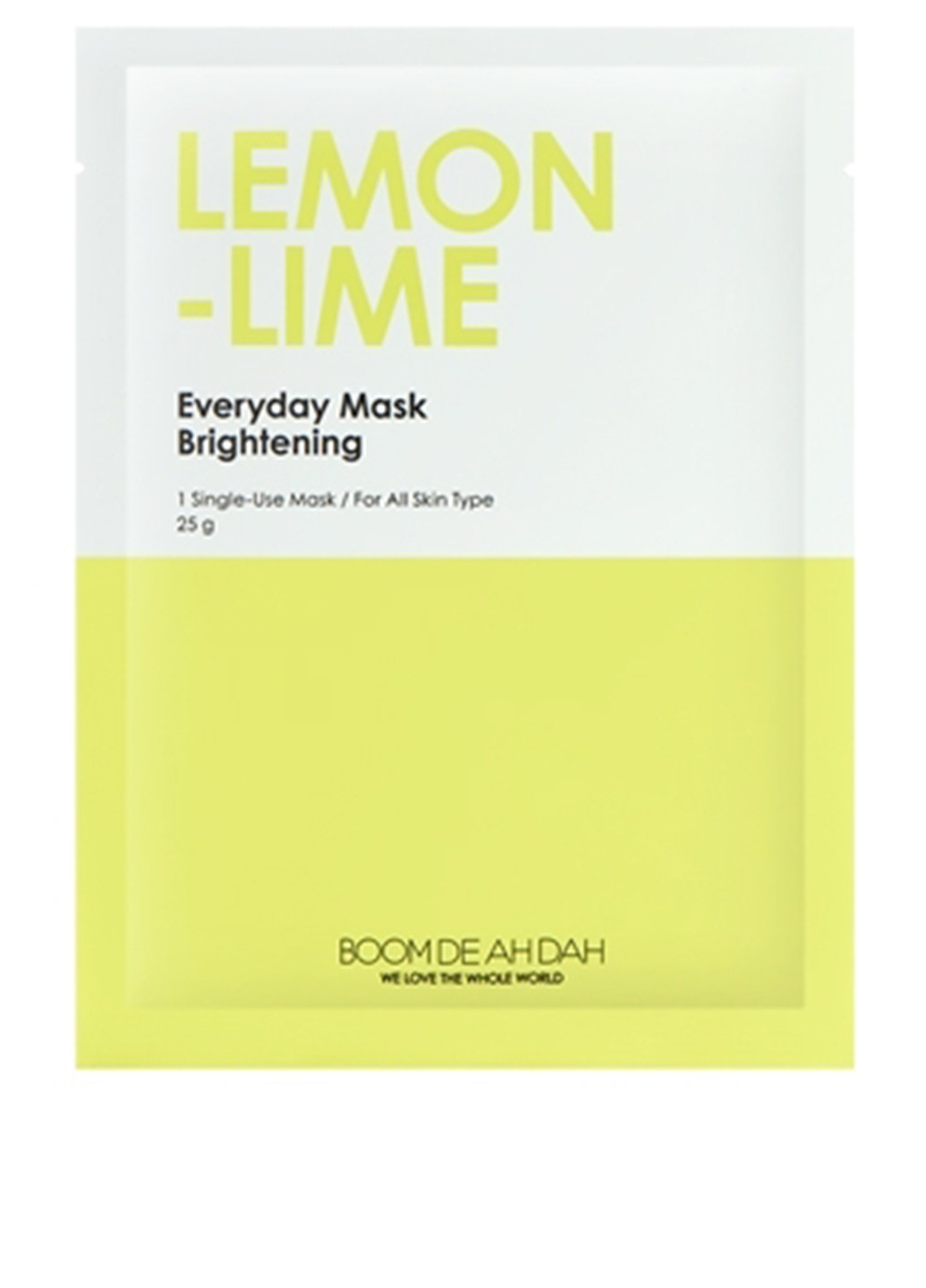 Осветляющая ежедневная маска для лица с экстрактами лайма и лимона, 25 г BOOMDEAHDAH (109624331)