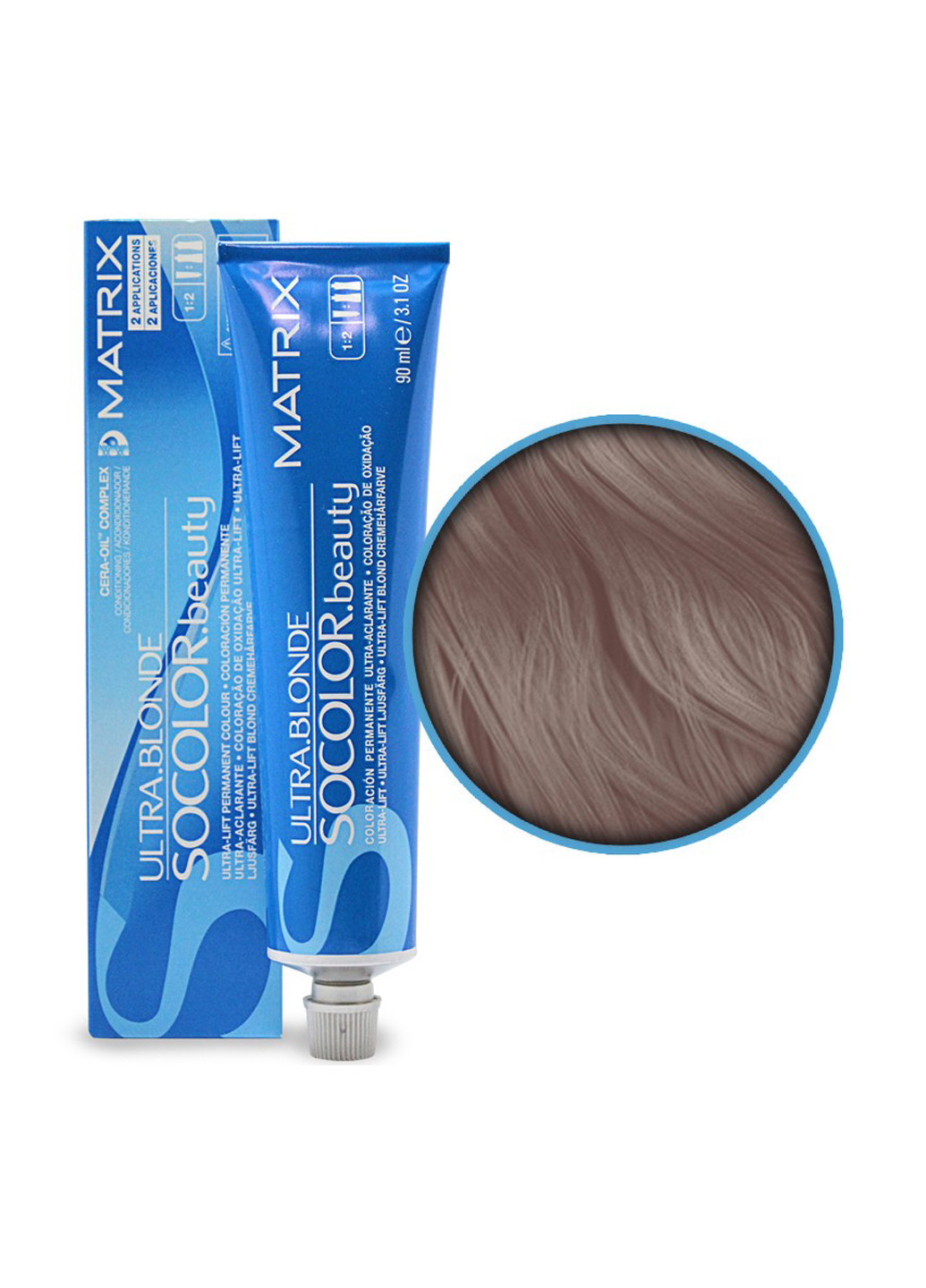 Краска для волос Socolor Beauty Ultra Blonde UL-V+ (перламутровый), 90 мл Matrix (77022903)