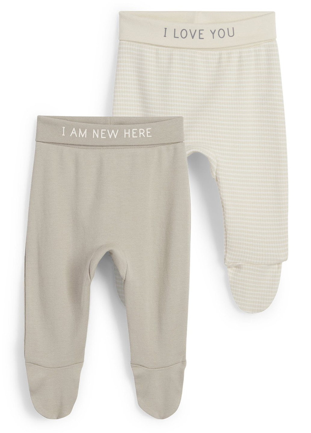 C&A повзунки (2 шт.) смужка комбінований повсякденний бавовна виробництво - Німеччина