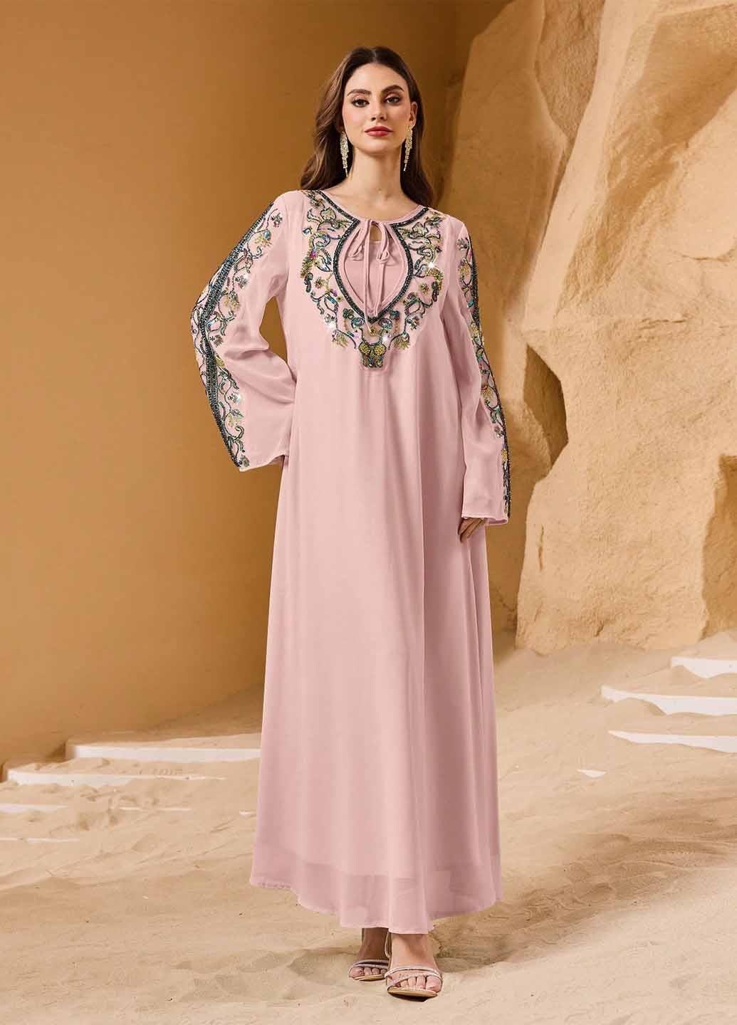 Рожева святковий сукня а-силует SHEIN однотонна