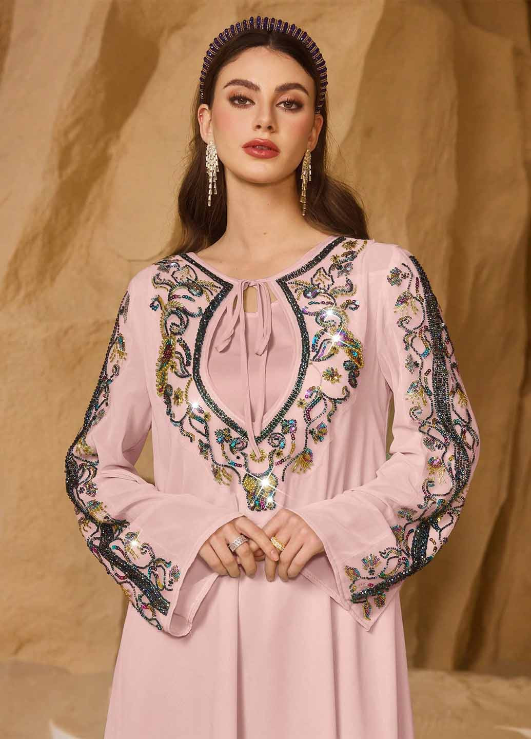 Рожева святковий сукня а-силует SHEIN однотонна