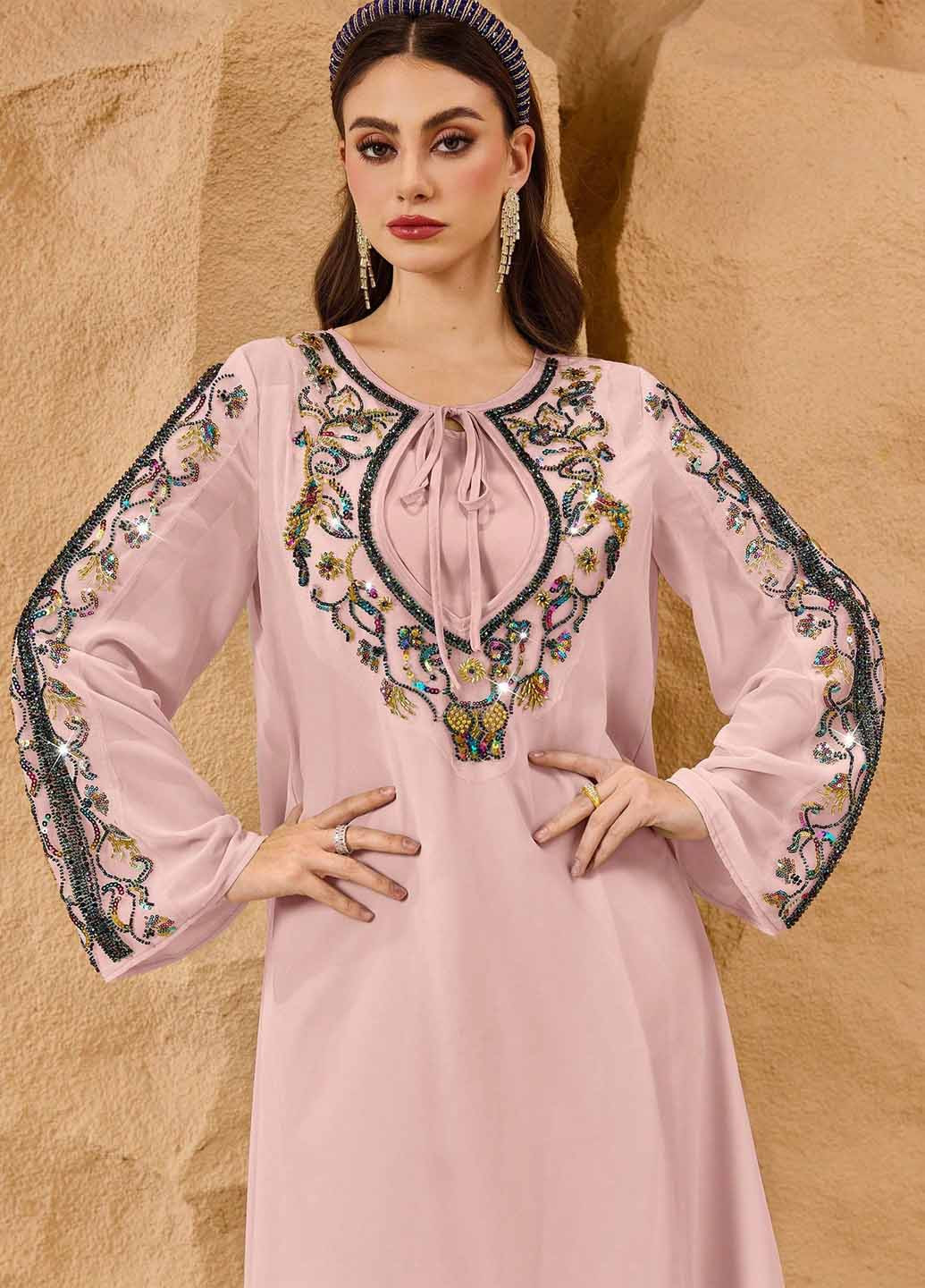 Рожева святковий сукня а-силует SHEIN однотонна