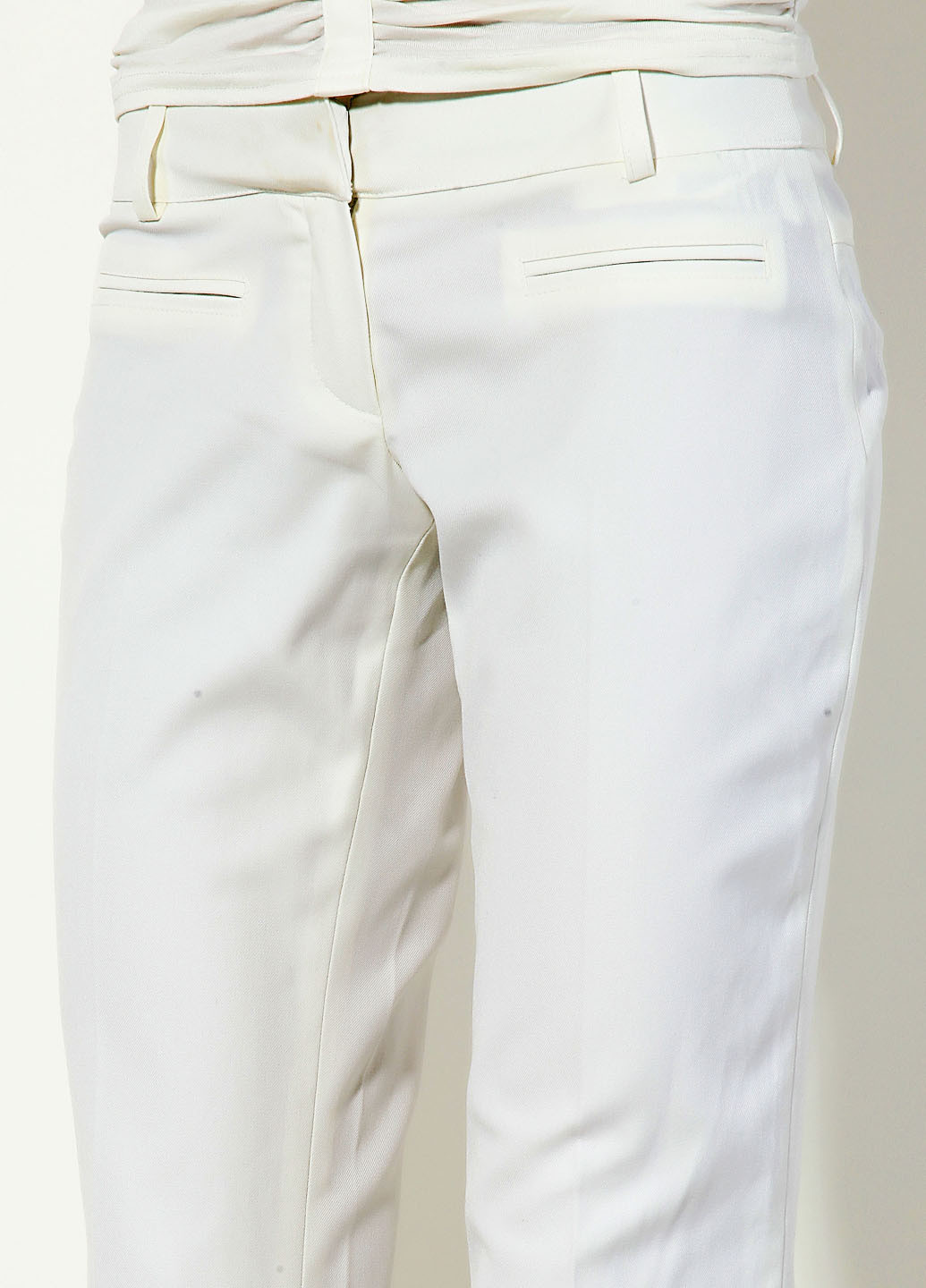 Белые кэжуал демисезонные брюки Vero Moda