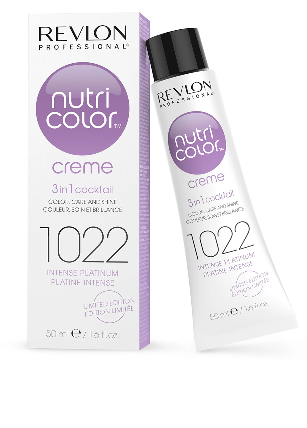 Крем-фарба для волосся Nutri Color Creme 3в1 №1022 (інтенсивний платиновий), 50 мл Revlon Professional (91018746)
