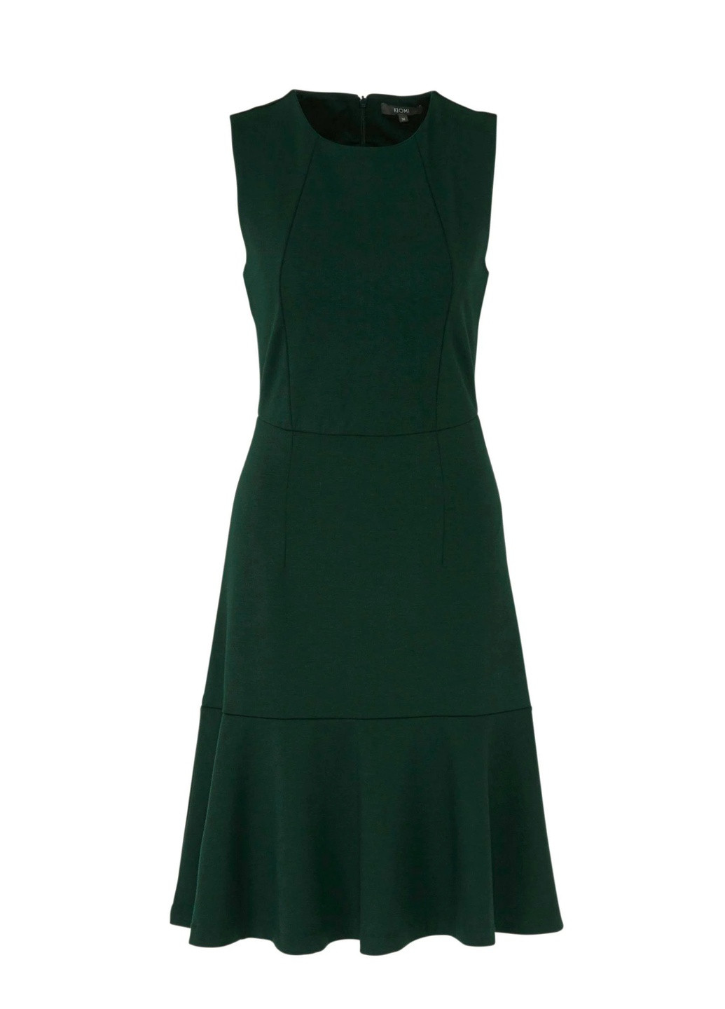 Темно-зеленое кэжуал платье Kiomi однотонное
