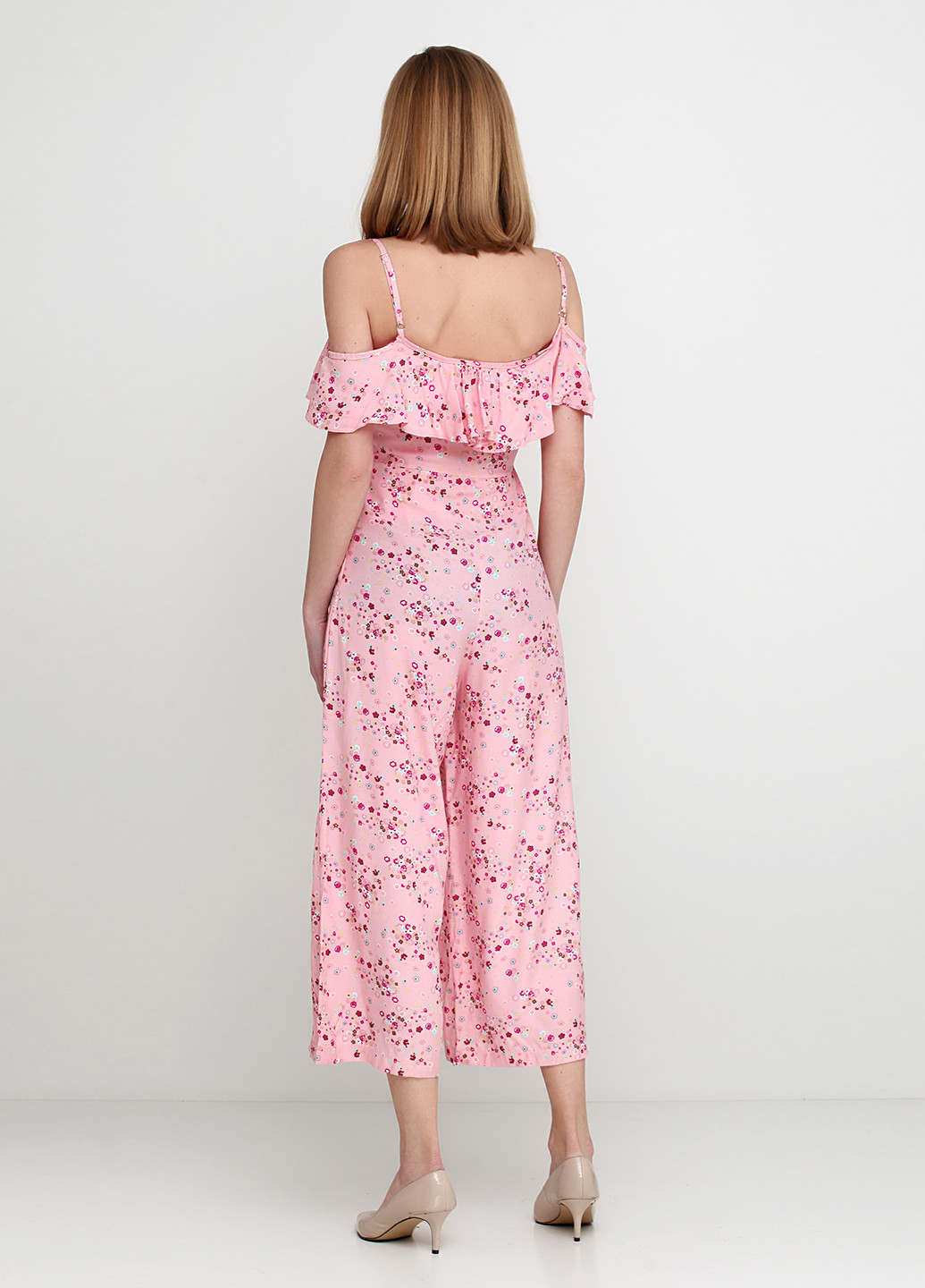 Комбинезон Sassofono комбинезон-брюки цветочный розовый кэжуал
