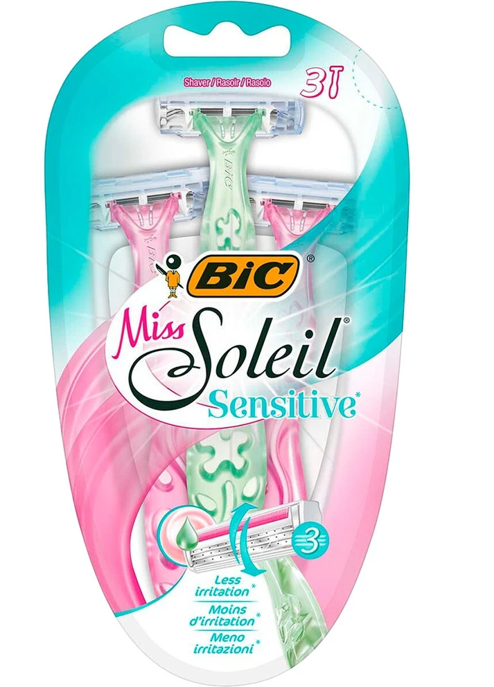 Набор бритв без сменных картриджей Miss Soleil Sensitive 3 шт Bic (248671148)