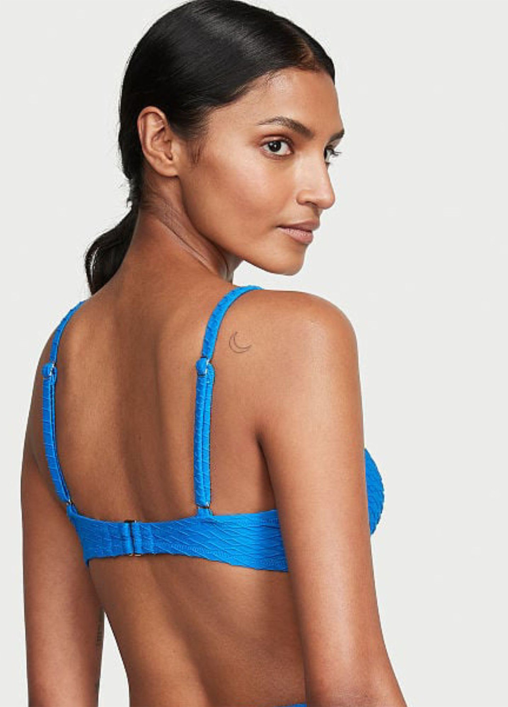 Синій літній купальник (бюстгальтер, трусики) балконет, роздільний Victoria's Secret