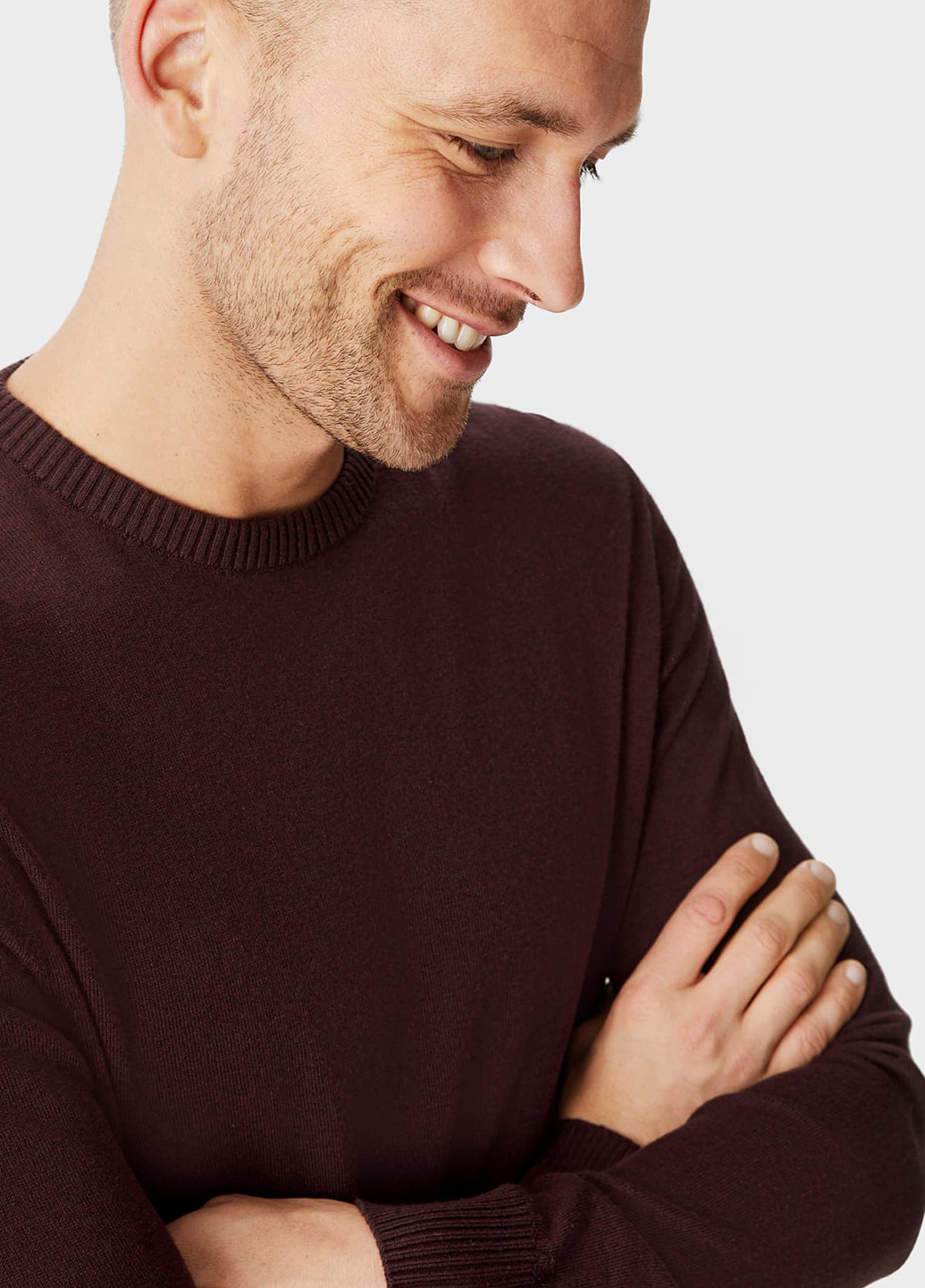 Темно-бордовий зимовий светр джемпер C&A