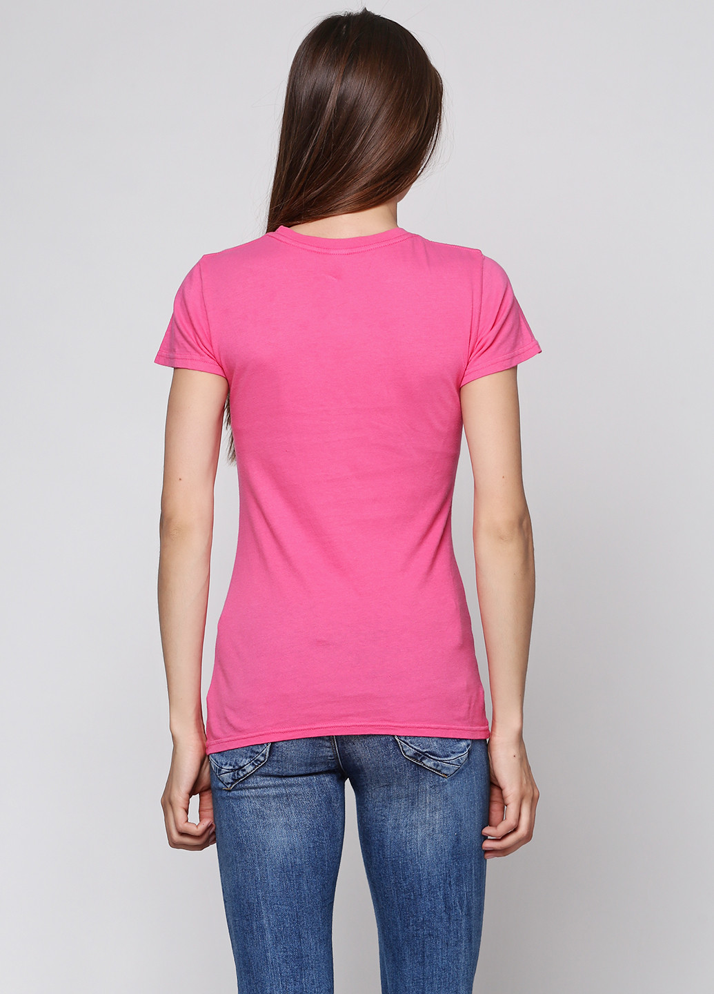 Розовая летняя футболка Lakegirl