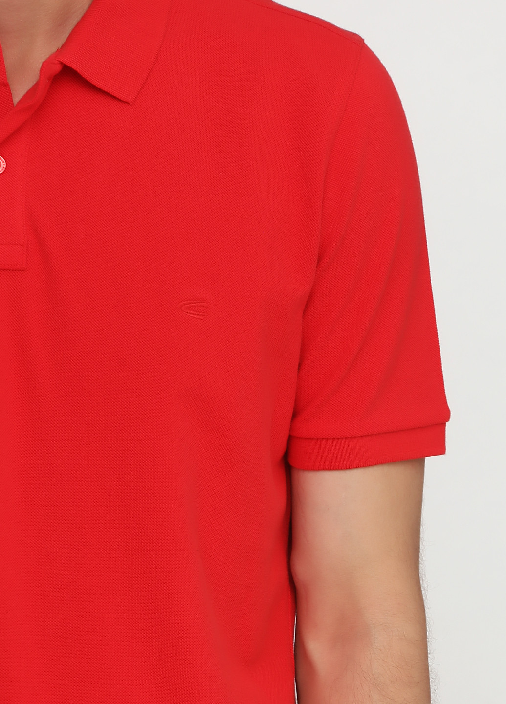 Красная футболка-поло для мужчин Camel Active однотонная