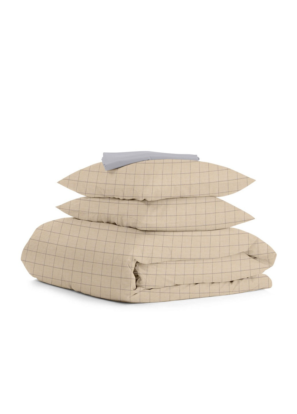 Комплект семейного постельного белья на резинке Cell Ashbeige Grey 2х160х220 (4822052083055) Cosas (252029529)