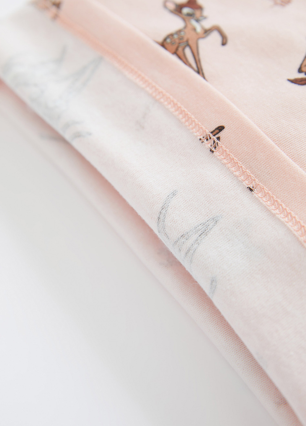 Світло-рожева всесезон піжама bambi лонгслив + брюки DeFacto Пижама