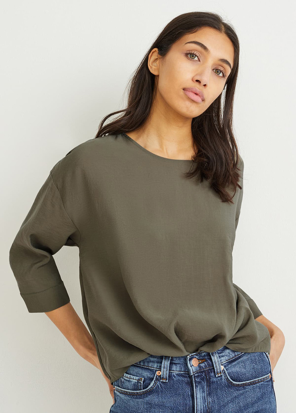 Хакі блуза C&A