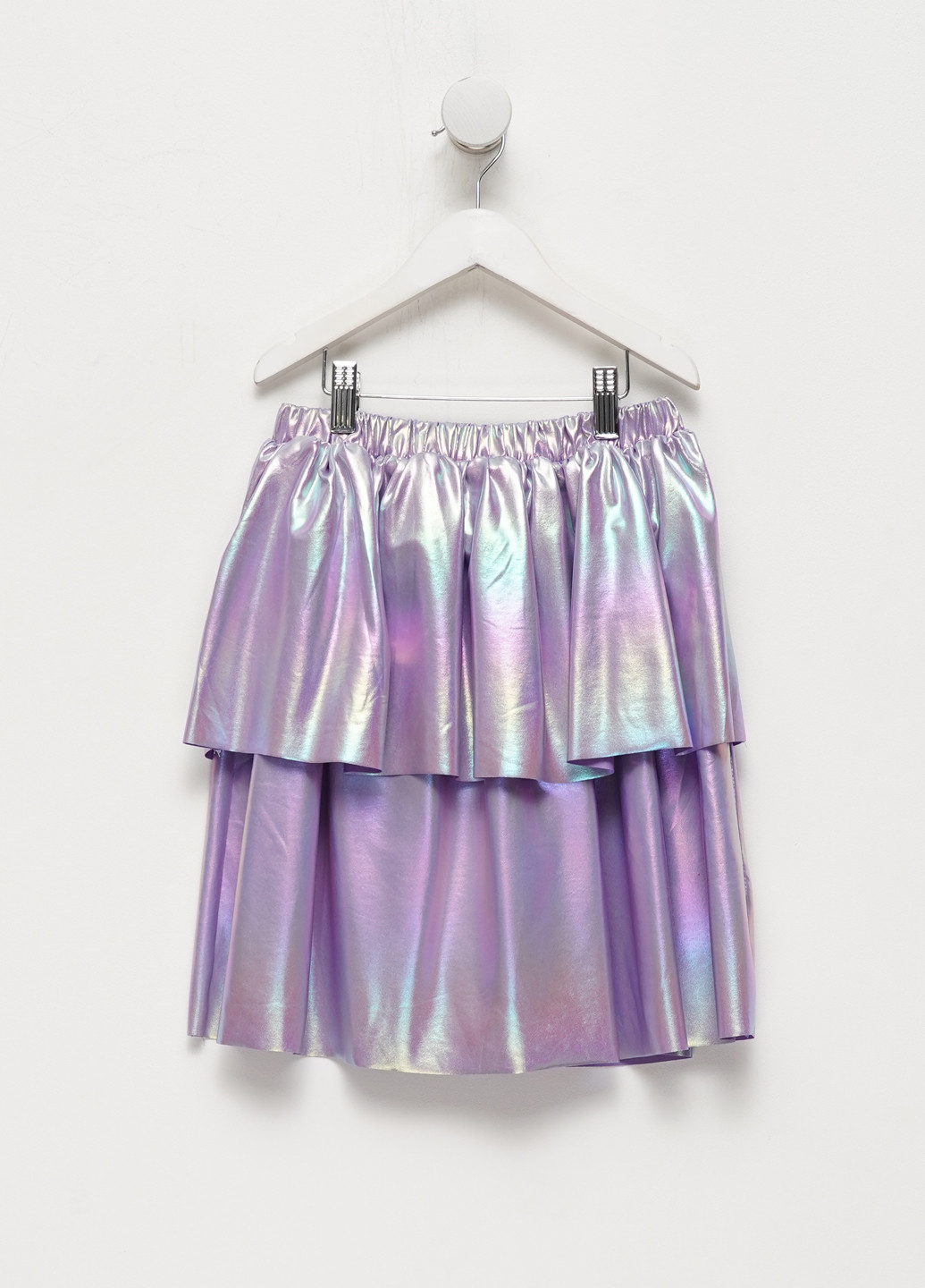 Сиреневая кэжуал, праздничный однотонная юбка H&M клешированная