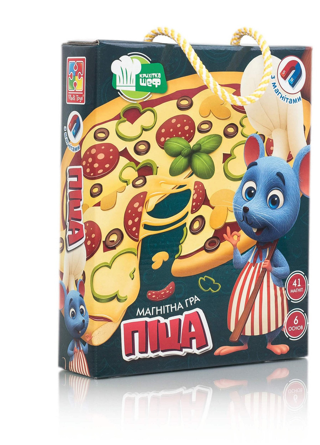 Игра магнитная "Пицца" VT3004-02 (укр) Vladi toys (233409303)