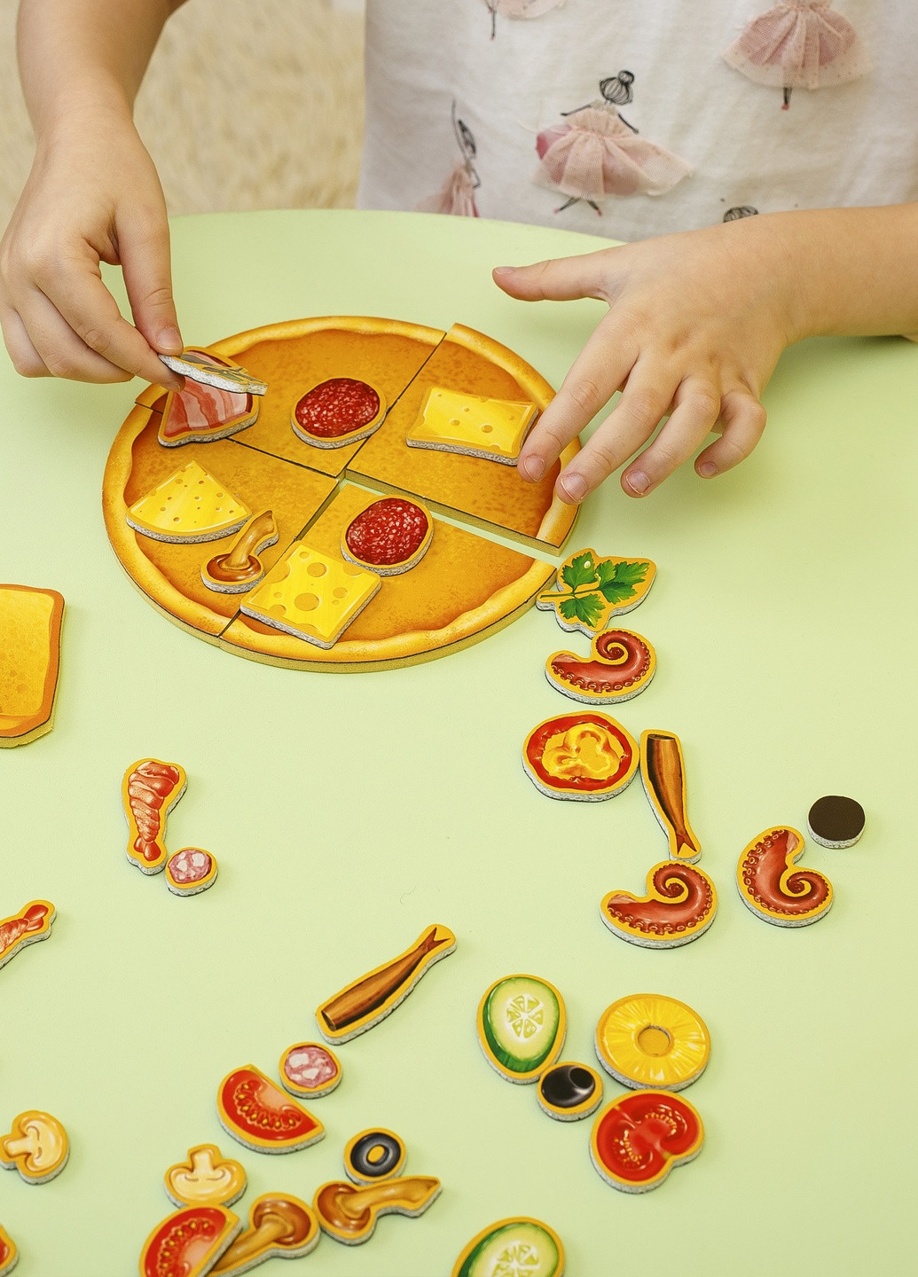 Игра магнитная "Пицца" VT3004-02 (укр) Vladi toys (233409303)