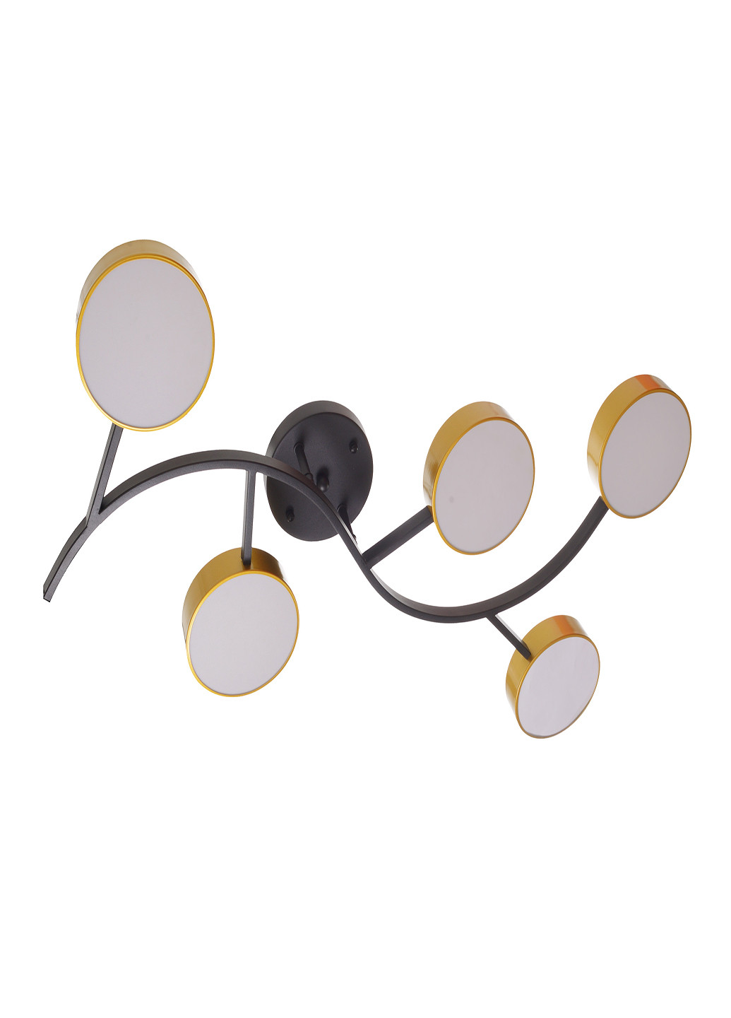 Світлодіодна люстра BR-01 642C/5 LED 75W BK/G Brille (251891811)