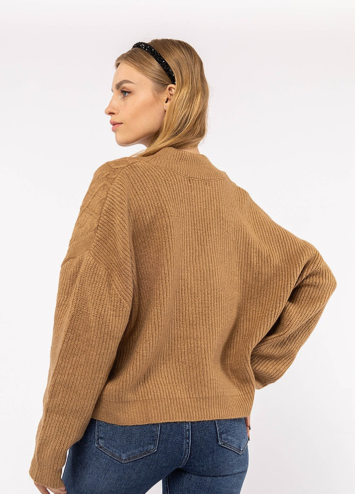 Бежевый демисезонный пуловер one size Yuki