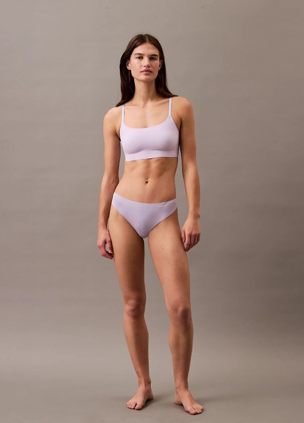 Сиреневый демисезонный комплект (бюстгальтер, трусики) Calvin Klein