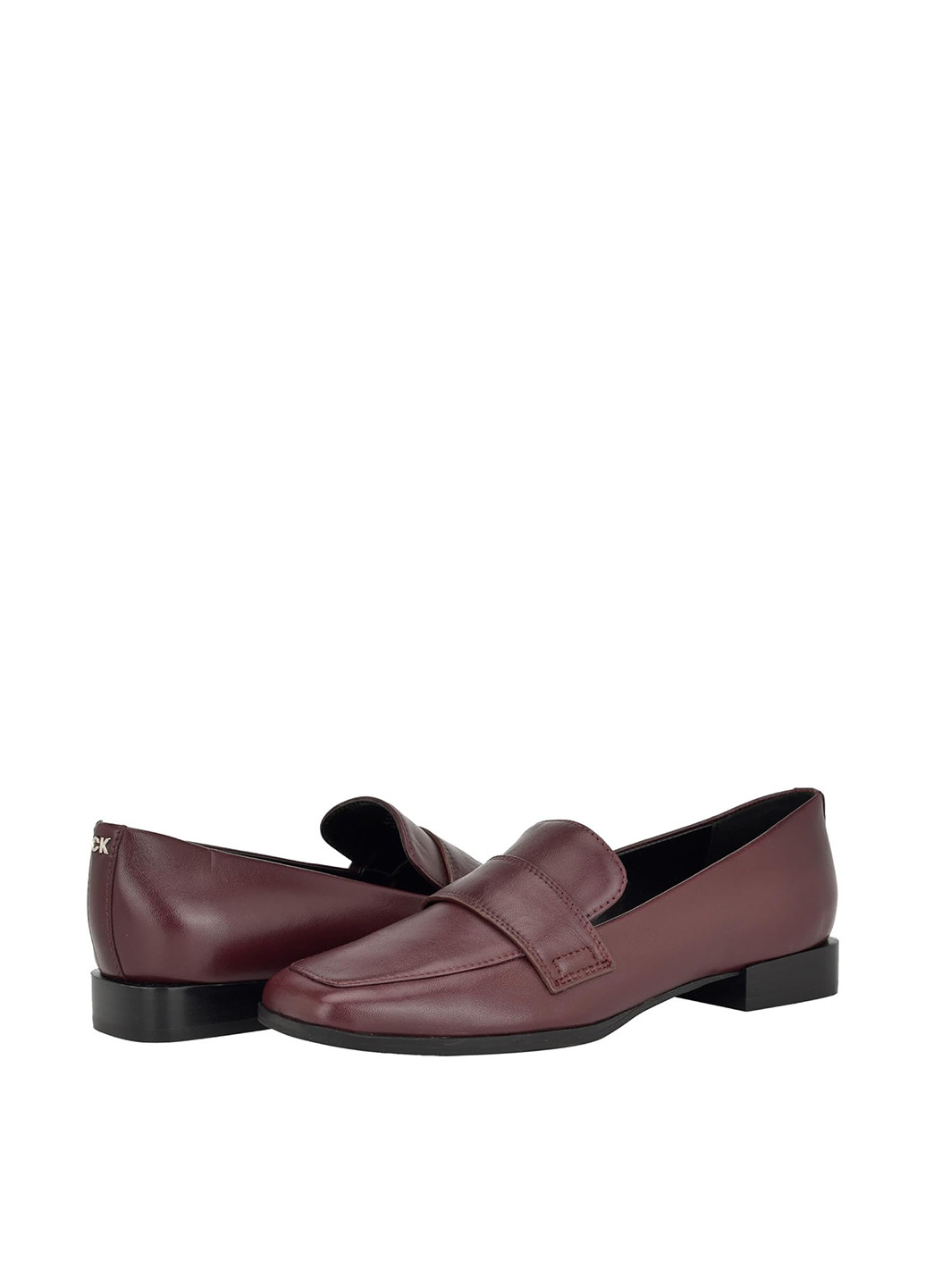 Calvin Klein Туфлі лофери бордовий з натуральна шкіра, сша — демісезон (372983188)